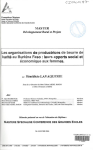 Les organisations de productrices de beurre de karité au Burkina Faso : leurs apports social et économique aux femmes