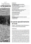 Notes IPEMED (Les), n. 4 - Novembre 2009 - Un pacte agroalimentaire et rural pour l’intégration régionale euroméditerranéenne