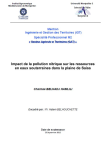 Impact de la pollution nitrique sur les ressources en eaux souterraines dans la plaine de Saïss [Maroc]