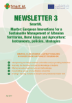 SmartAL Newsletter, n. 3 - July - Master: European Innovations for a Sustainable Management of Albanian Territories, Rural Areas and Agriculture: Instruments, policies, strategies