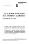 Les cadres danalyse des chaînes globales : généalogie et discussion