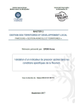 Validation dun indicateur de pression azotée dans les conditions spécifiques de la Réunion