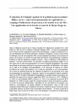 Evaluation de liniquité spatiale de la pollution phytosanitaire diffuse sur la « santé environnementale des agriculteurs »: couplage dindicateurs de pression et de toxicité avec un SIG : une application sur le bassin versant de la Merja Zerga au Maroc