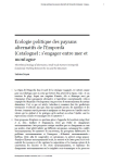 Écologie politique des paysans alternatifs de lEmpordà (Catalogne) : sengager entre mer et montagne