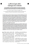 La PAC de laprès 2020 : éclairages de la recherche