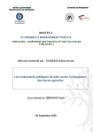 Les instruments politiques de lutte contre lurbanisation des terres agricoles