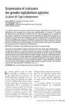 Gouvernance et croissance des grandes exploitations agricoles : la place de lagri-entrepreneur