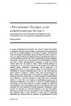 « Être primeur classique, ça ne mintéressait pas du tout ». Transformation du système alimentaire et redéfinition du rôle dintermédiaire chez les commerçants indépendants alternatifs