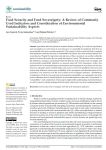 Food security and food sovereignty: a review of commonly used indicators and consideration of environmental sustainability aspects