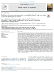 Resilience of conservation agriculture to rainfall deficits: a long-term study on durum wheat yield in Tunisia