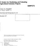 A system for monitoring and evaluating agricultural extension projects