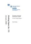 Information technology and economic growth: a cross country analysis