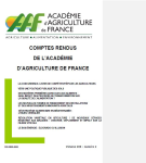 Comptes rendus de l'Académie d'agriculture de France