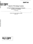 Imports of developing countries: An empirical model of intertemporal allocation and financial constraints