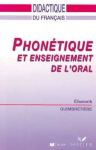 Phonétique et enseignement de l'oral