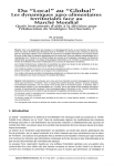 Du local au global : les dynamiques agroalimentaires territoriales face au marché mondial. Quels instruments d'aide à la décision pour l'élaboration de stratégies territoriales