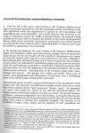 General introduction and preliminary comments