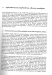 Agricultural and rural policies: the new paradigms