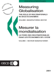 Mesurer la mondialisation : le poids des multinationales dans les économies de l'OCDE. Volume I : Secteur manufacturier. Volume II: Services