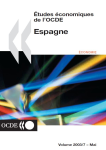 L'immigration : Etudes Economiques de l'OCDE : Espagne 2003