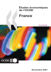 Pour une croissance écologiquement durable : Etudes Economiques de l'OCDE : France 2001