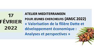 Atelier Méditerranéen pour jeunes chercheurs (AMJC 2022) en webinaire