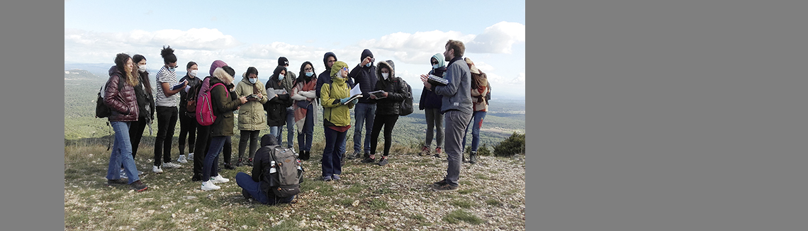 Sortie terrain du Master2 “Analyse de paysage pour comprendre l’agriculture d’un territoire”
