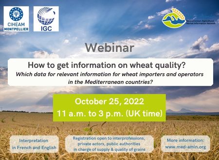 Webinar “How to get information on wheat quality ?”