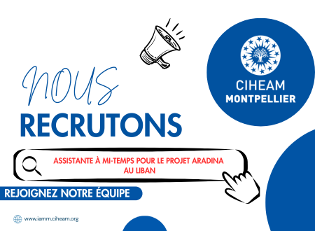 Avis de recrutement : Assistante à mi-temps pour le projet ARADINA au Liban