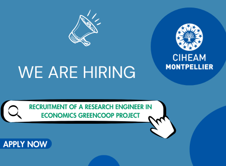 VACANCY ANNOUNCEMENT: Recruitment of a Research Engineer in Economics Greencoop project