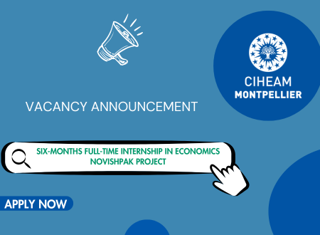 VACANCY ANNOUNCEMENT: Six-months full-time internship in Economics NOVISHPAK project