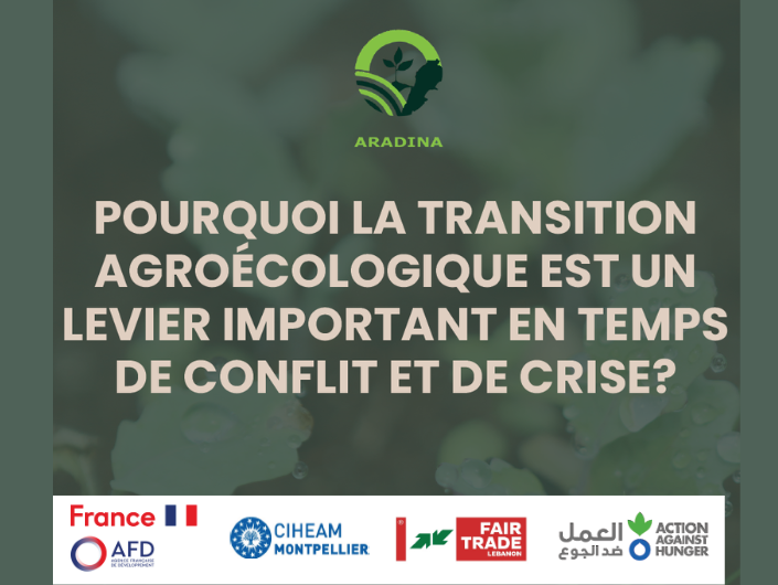 ARADINA project: POURQUOI LA TRANSITION AGROÉCOLOGIQUE EST UN LEVIER IMPORTANT EN TEMPS DE CONFLIT ET DE CRISE ?