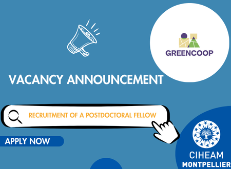 GREENCOOP project: Recruitment of a Postdoctoral Fellow